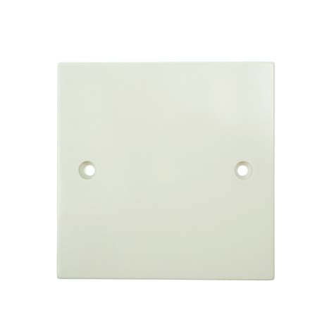 electrical box street blank|electric blanking plate single white.